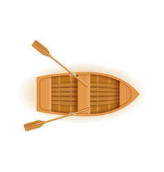 Wooden Boat Top View