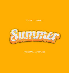 Summer Eps 3d Text Effect Design