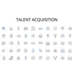 Talent Acquisition Line Icons Collection