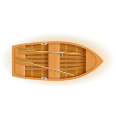 Wooden Boat Top View