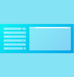 Blank Transparent Internet Browser Window