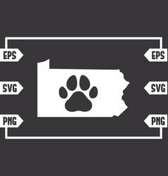 Pennsylvania - Dog Paw