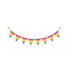 Rainbow Flag Pennant Garland Pride Month Bunting