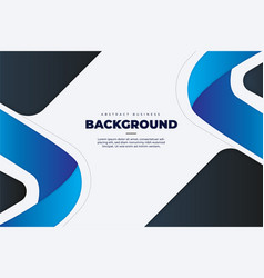 Abstract Business Background With Blue Shapes