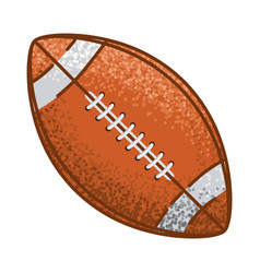 Colored American Football Ball