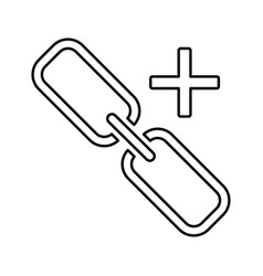 Link Building Icon Line Outline Design