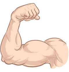 Arm Flexing Muscular Biceps Gym Pose