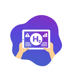 Hydrogen Gas Level Monitoring Icon