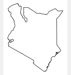 Kenya Outline Silhouette Map