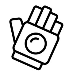 Button Glove Icon Outline Hand Keeper