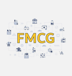 Fmcg Fast Moving Consumer Goods Concept With Icon