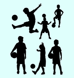 Junior Soccer Player Silhouette 01