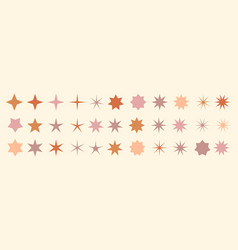 Star Shape Set Peach Fuzz Color Palette