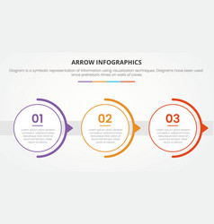 Arrow Shape Infographic Concept With Circle Right