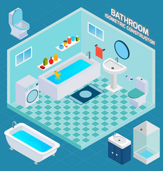 Isometric Bathroom Interior