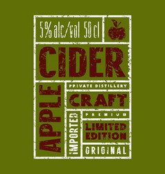 Template Label For Apple Cider