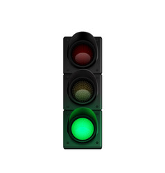 Green Traffic Light Composition