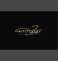 Initial Zi Signature Logo Template Hand Drawn