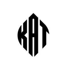 Kat Circle Letter Logo Design With Circle