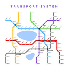 City Subway Metro Or Underground Map