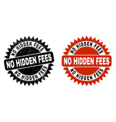 No Hidden Fees Black Rosette Seal With Distress