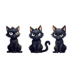 Set Of Magic Black Cat