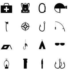 Survival Kit Icon Set