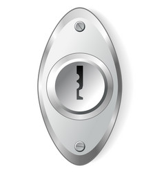 Metal Or Steel Secure Keyhole Element For Door