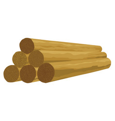 Building Material Heap Of Round Tree Cartoon