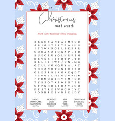 Christmas Word Search Puzzle