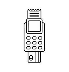 Credit Card Payment Chip Reading Outline Icon