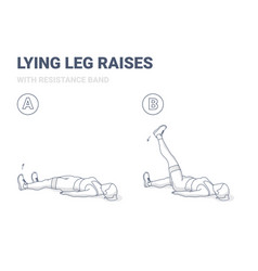 Lying Leg Raises Or Lifting With Resistance Band