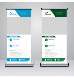 Modern Medical Roll Up Banner Design Template