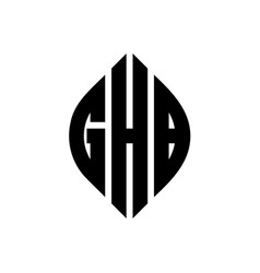 Ghb Circle Letter Logo Design With Circle