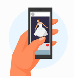 Hand Hold Mobile Phone With Video Ballerina Dance