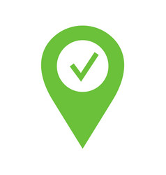 Map Pin With Check Mark Icon Check Location Tick