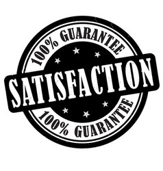 Satisfaction Guarantee Grunge Rubber Stamp