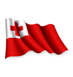 Waving Flag Of Tonga