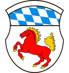 Coat Of Arms Of Erding Is A District In Bavaria