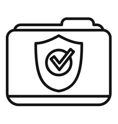 Folder Privacy Icon Outline Data Security