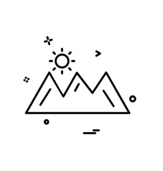 Mountians Icon Design