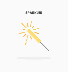 Sparkler Icon Flat