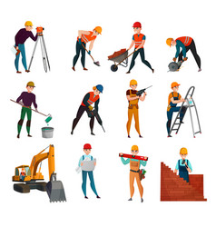 Construction Workers Set