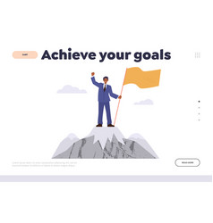 Landing Page Design Website Template With Achieve