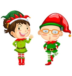 Christmas Theme With Two Elves