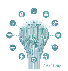 Smart City With Advanced Services Circuit