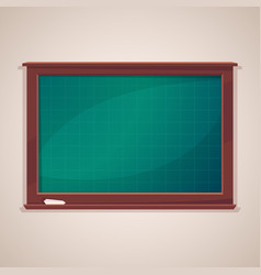 Blank Class Blackboard With Chalk Piece