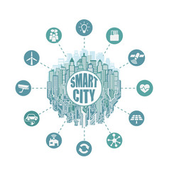 Smart City With Advanced Services Social