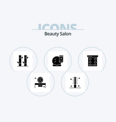 Beauty Salon Glyph Icon Pack 5 Icon Design