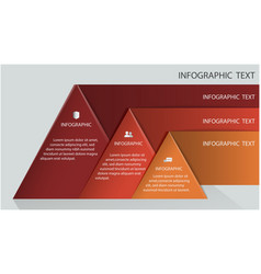 Infographics Template With Three Triangle